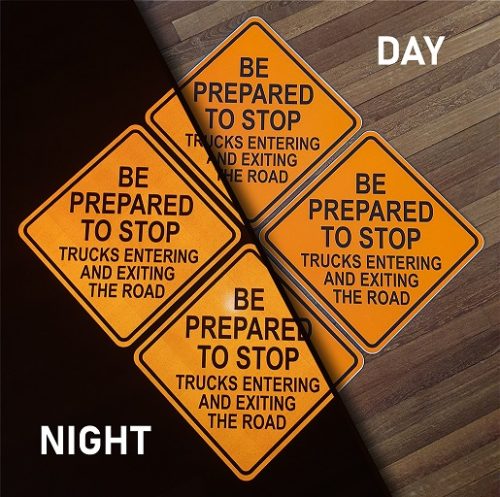 Reflective traffic Signs